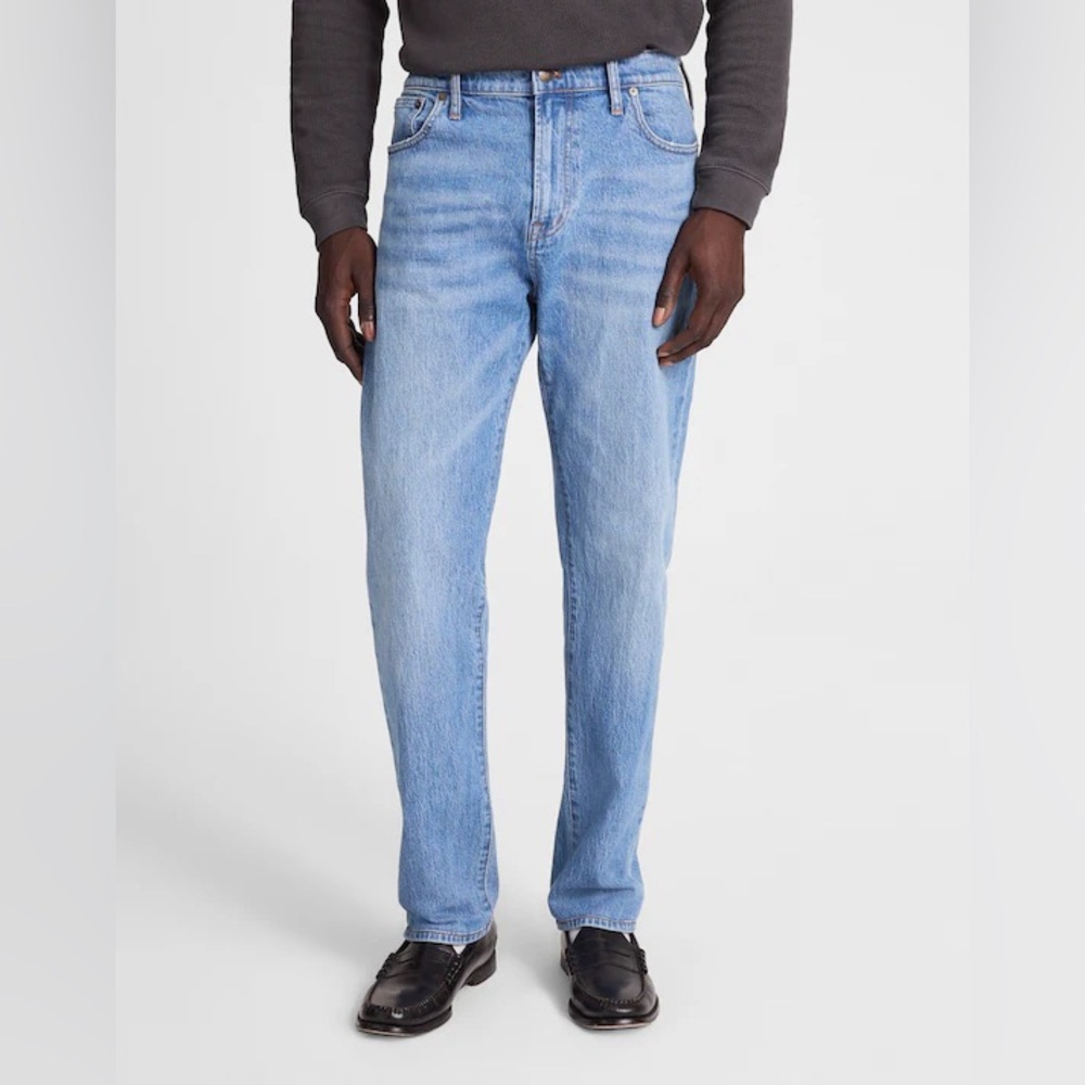 Madewell The 1991 Straight-Leg Jeans Mainshore Wash Medium Wash Denim Size 35/32